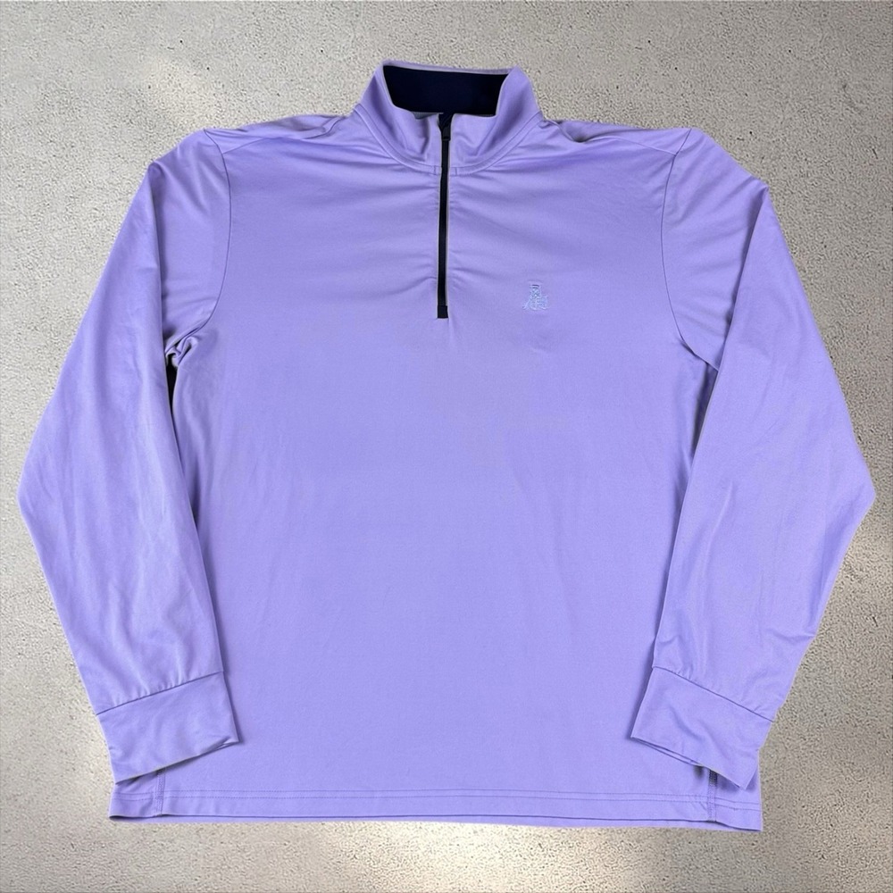 Polo Golf‎ Ralph Lauren Large Purple 1/4 Zip Jacket Dri-fit Ansley/Settindown GC